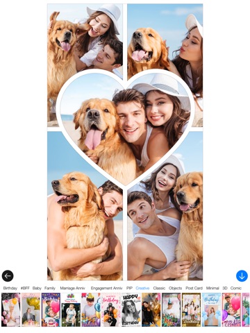 Photo Collage Maker iPad screenshot