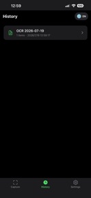 DocLens - OCR screenshot