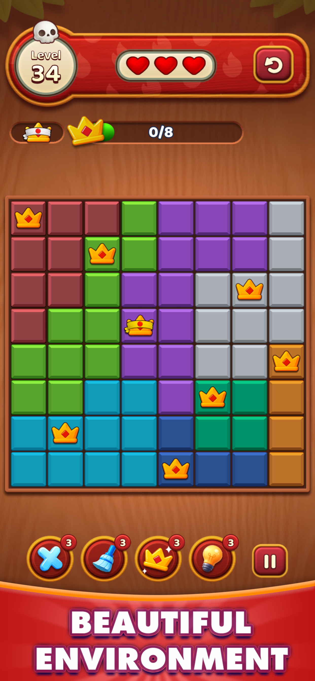 Find The Queens : Logic Puzzle screenshot 3