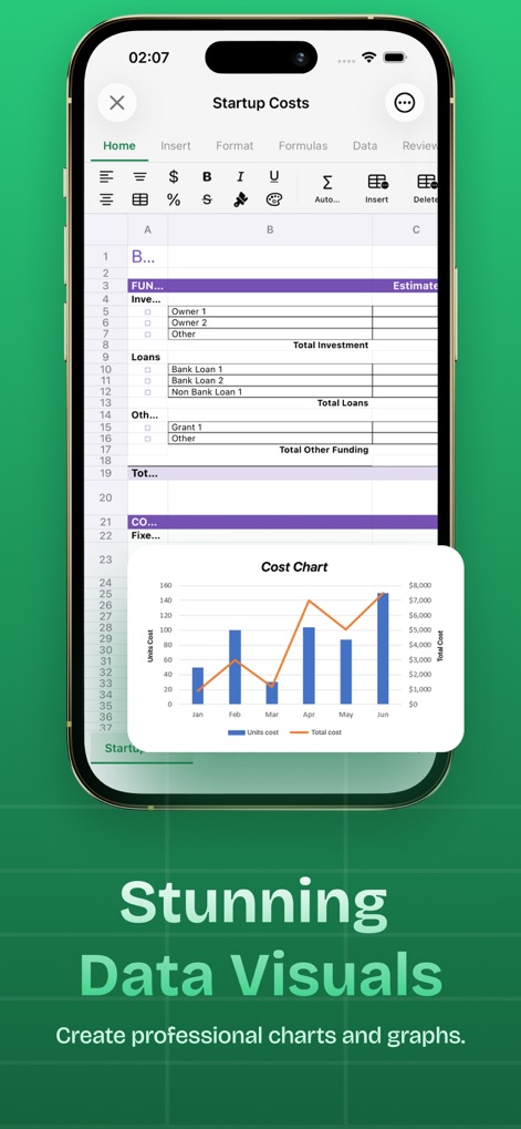XLSX Editor: Edit Spreadsheets - Business App | MWM