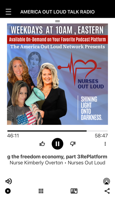 America Out Loud Talk Radio Screenshot