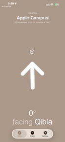 Ilhaam Qibla: Prayer Direction screenshot