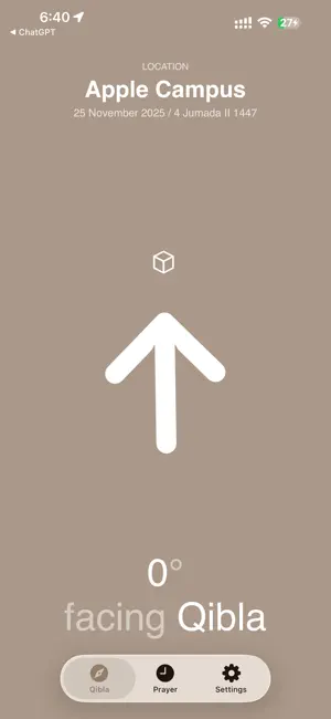 Ilhaam Qibla: Prayer Direction screenshot 1