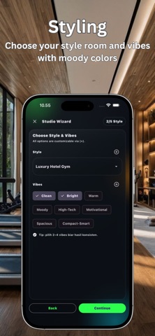 AI Gym Room Studio Make Over screenshot