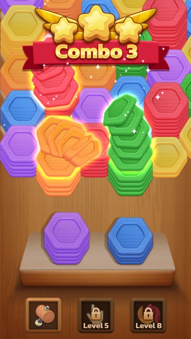 Wood Hexa Puzzleのおすすめ画像1