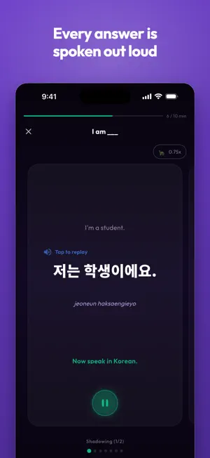 Podo Speak: Learn Korean screenshot 2