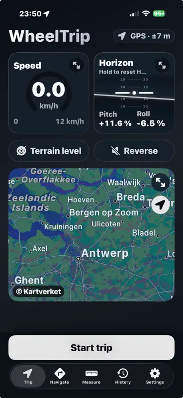 WheelTrip: Wheelchair GPS screenshot 1 of 8