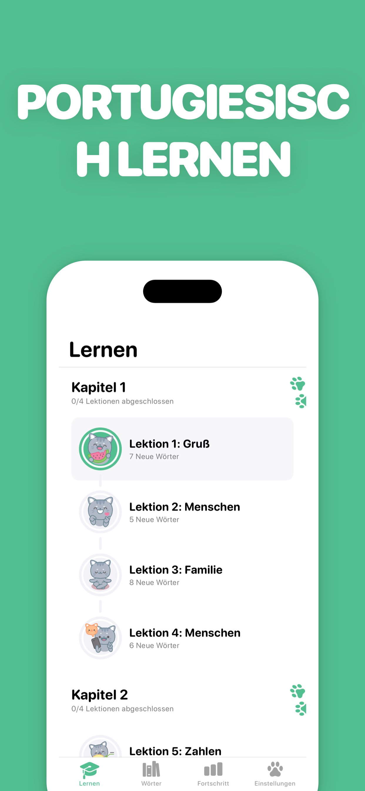 Portugiesisch mit LingoCat