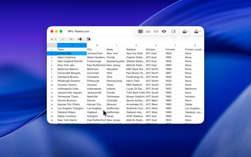 MarkupTable screenshot