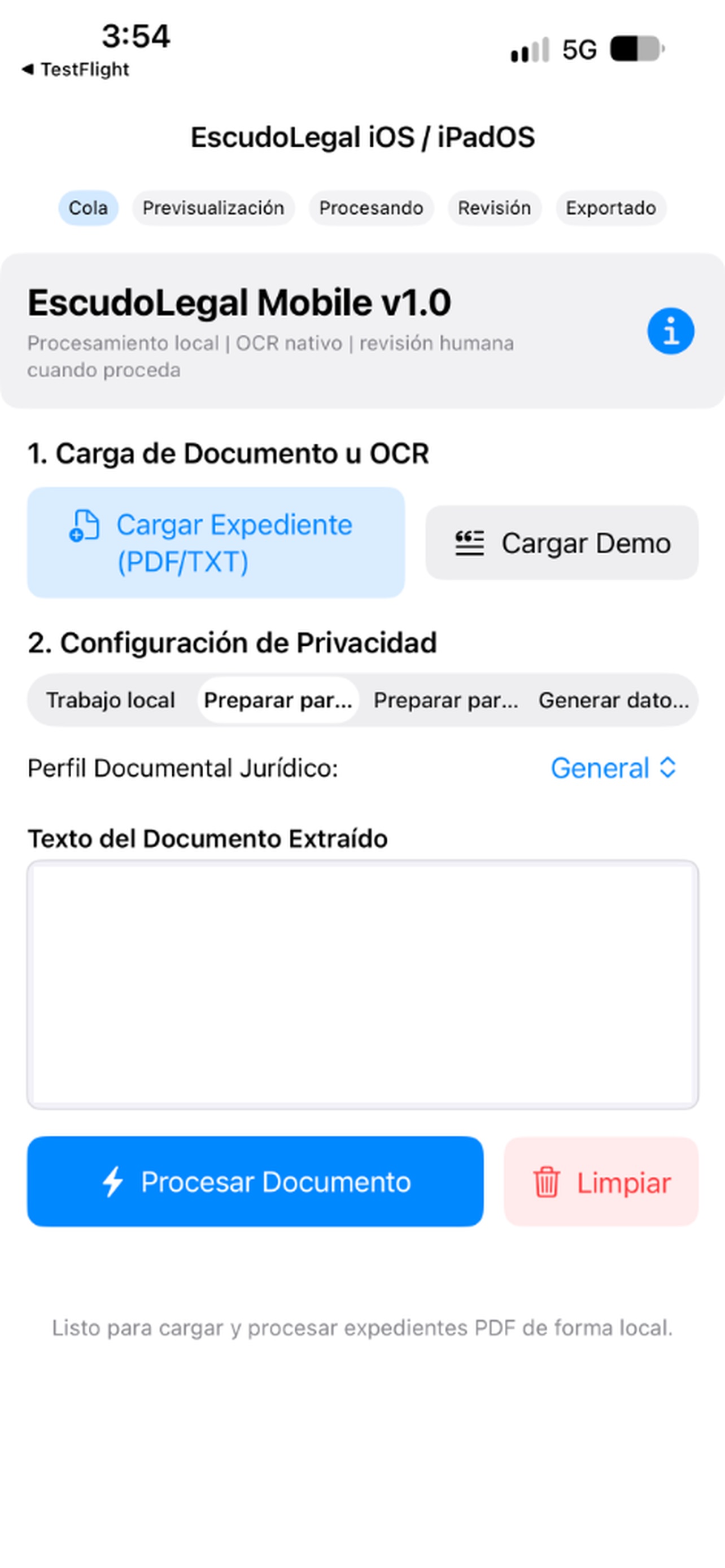 Screenshot 1 of Escudo Legal