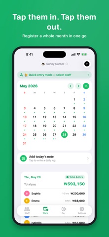 DimeTime — Part-Time Payroll iPhone screenshot