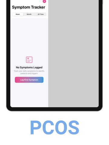 PCOS Symptoms Cycles Tracker iPad screenshot