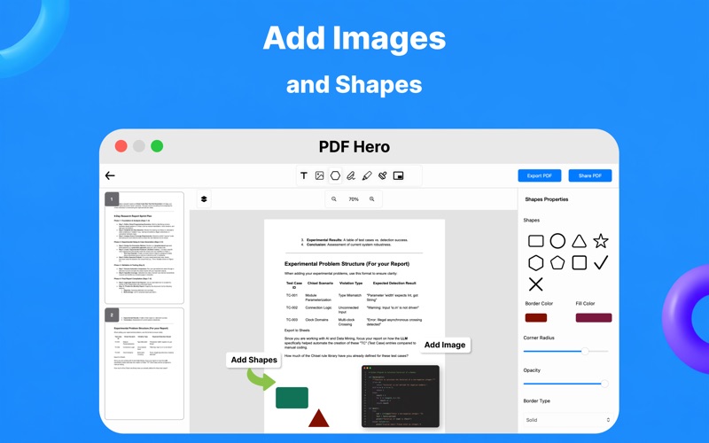 PDF Hero - PDF Editor iPhone screenshot