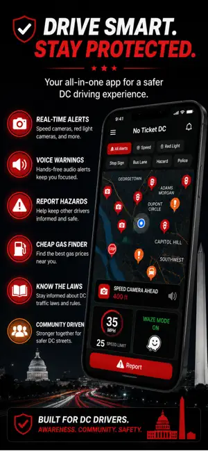 No Ticket DC: DC Camera Alerts screenshot 2