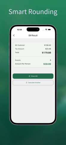 Tip Calculator AI: Bill Split iPhone screenshot