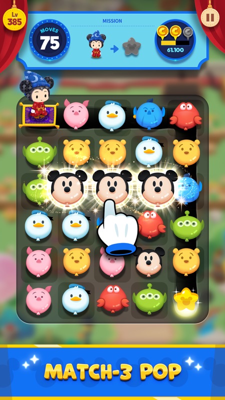 Disney Pop Town! Match 3 Games screenshot 2