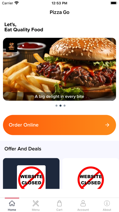 Pizza Go Online screenshot