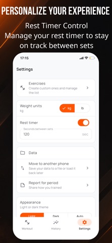 Podhod: Workout Log Screenshot 5 of 5
