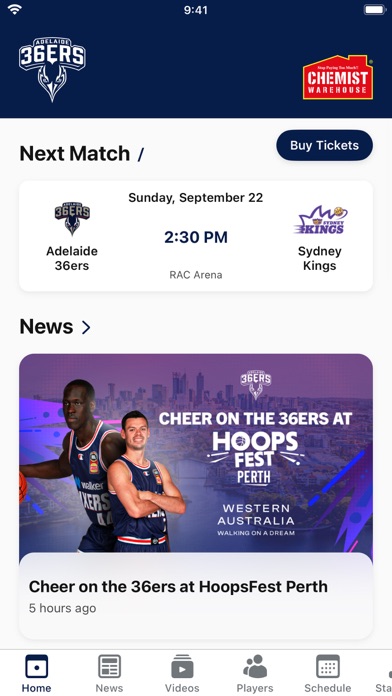 Adelaide 36ers Screenshot
