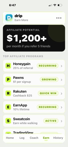 Drip Passive Income Tracker Screenshot 1 of 9