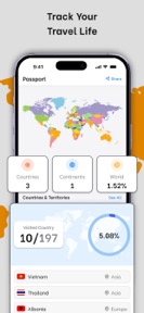 been: countries visited map screenshot