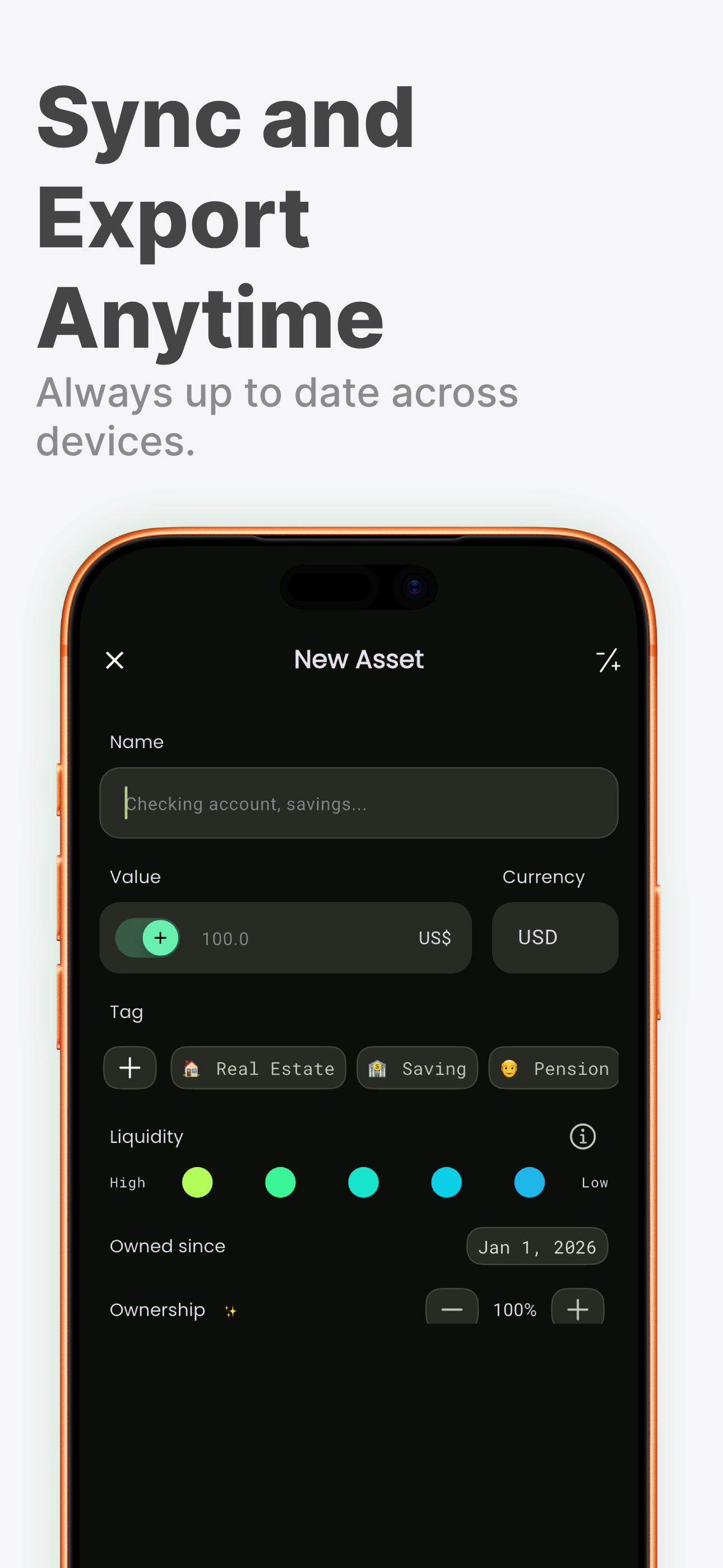 Net Worth Tracker - Worth it screenshot 5