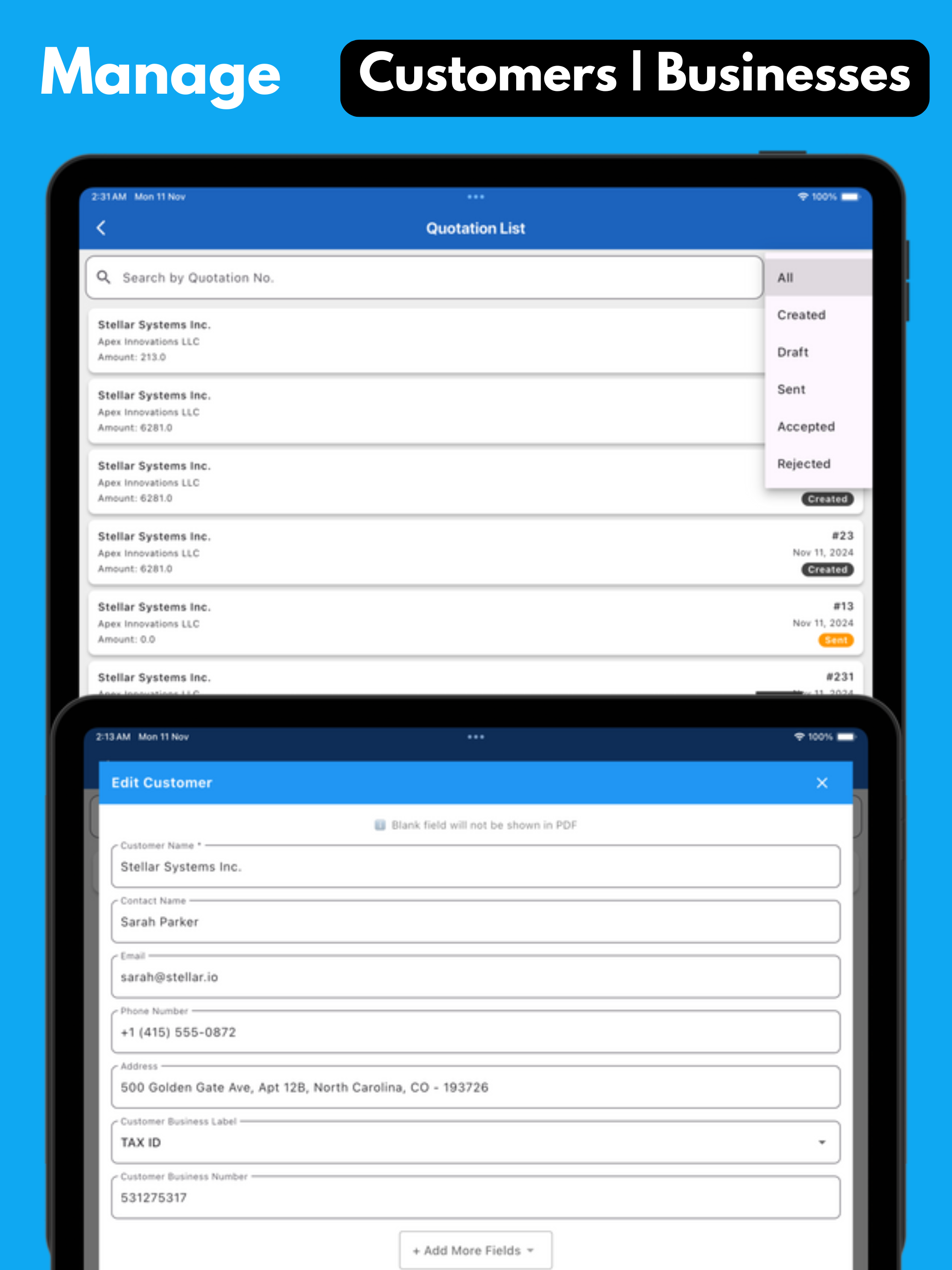 Invoice Maker ◆ Quote Estimate
