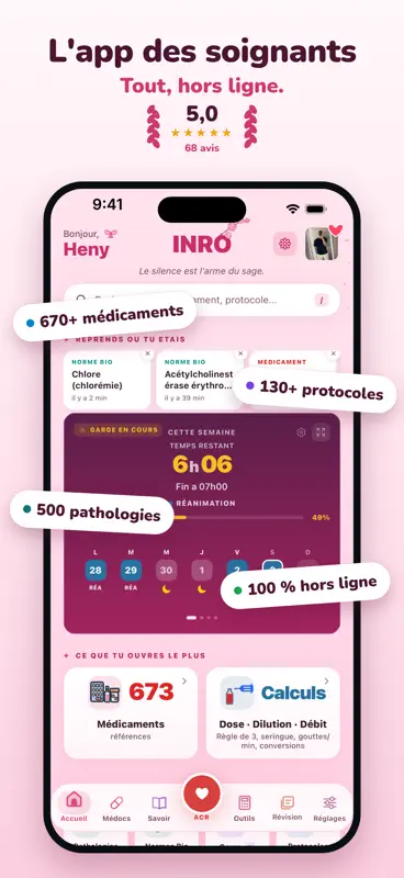 INRO Infirmier, calcul de dose screenshot 1 of 10