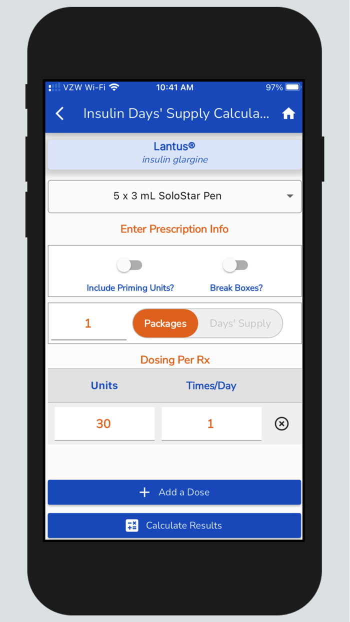 Rx Days’ Supply Calculator