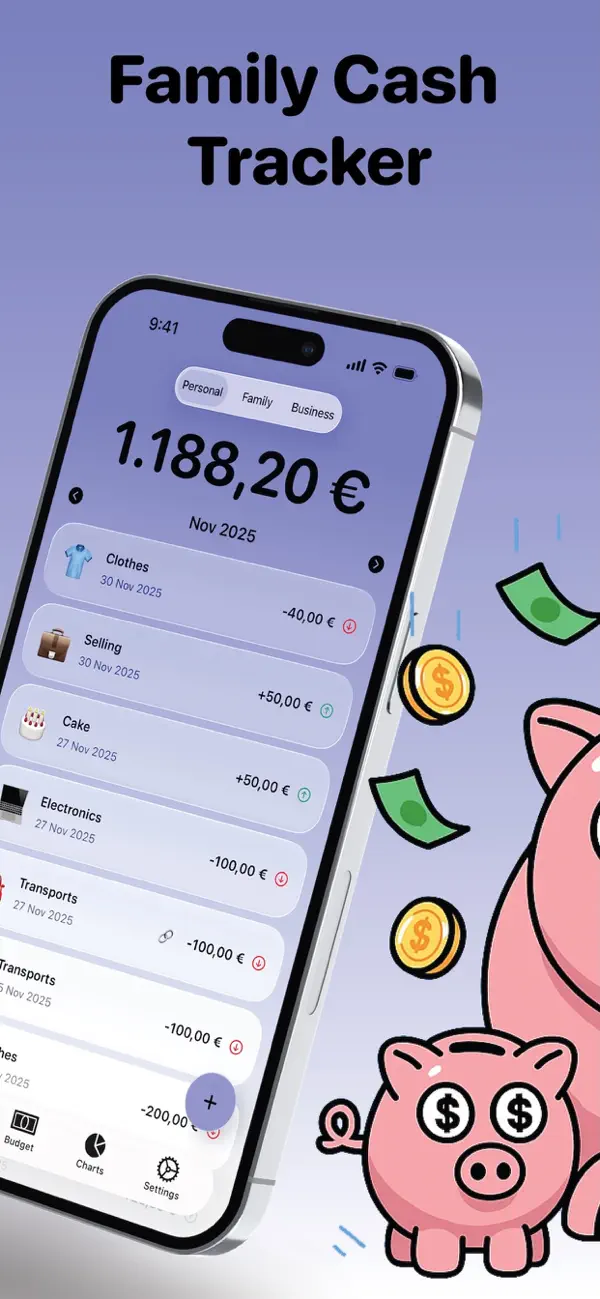 Screenshot #2 pour Piggy Tracker : Cash Tracker