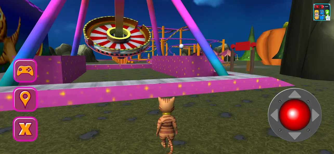 Screenshot #1 pour Halloween Cat Theme Park 3D
