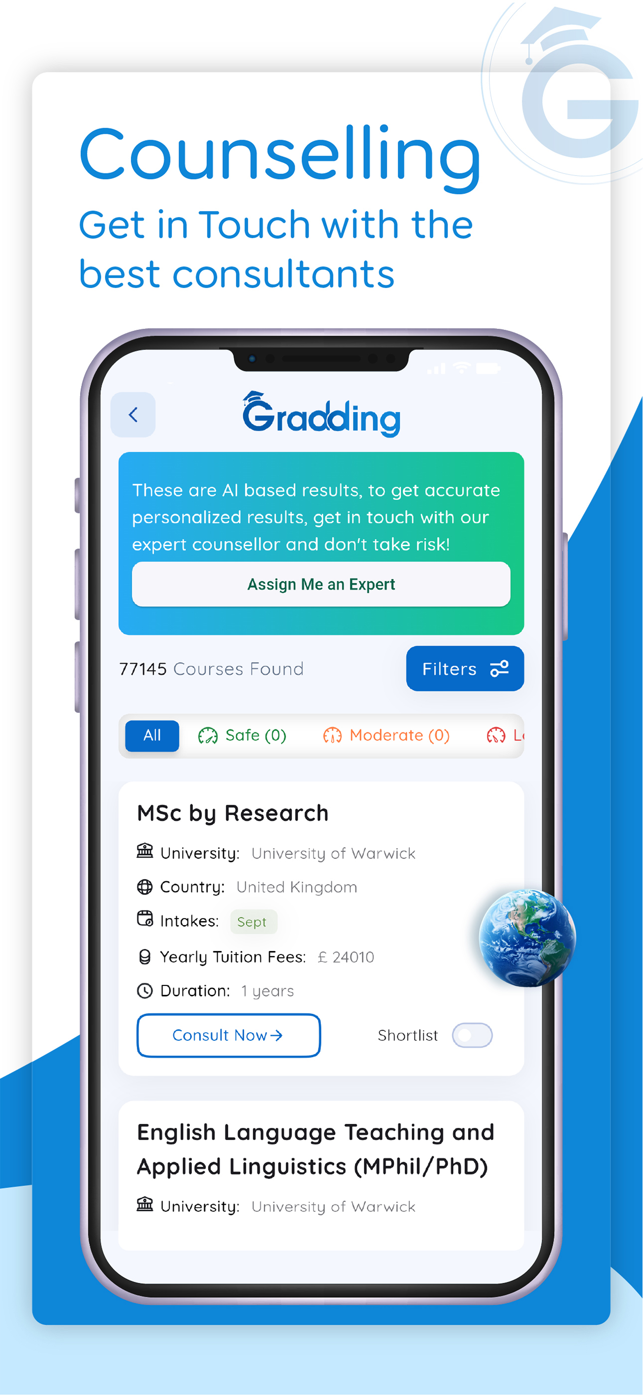 Study Abroad App - Gradding screenshot 4