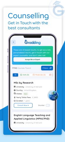 Study Abroad App - Gradding screenshot