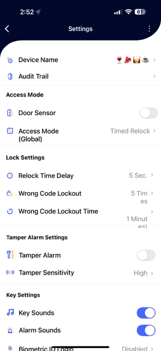 BLE Key App Screenshot 3 of 6