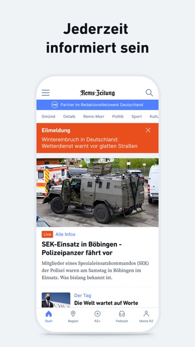 RZ - Nachrichten und Podcast Screenshot 2 - AppWisp.com