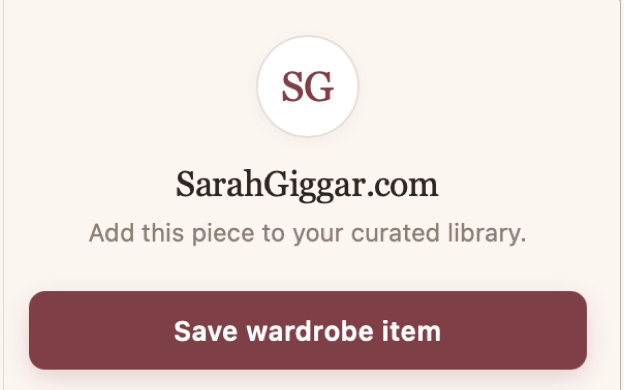 Sarah Giggar Wardrobe screenshot 5