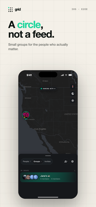 Grid: Private Location Sharing Screenshot 4 of 4