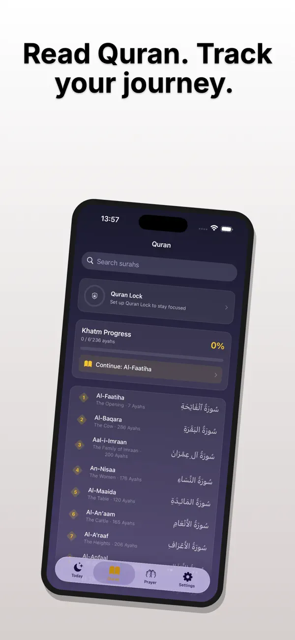 Screenshot #2 pour Hilal Quran Lock
