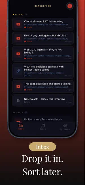 The Classified App: Research screenshot 4