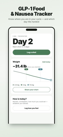 GLP-1 Food & Nausea Tracker Screenshot 1 of 10