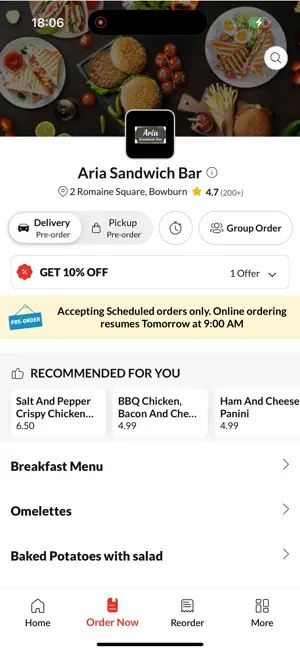 Aria Sandwich Bar screenshot 3