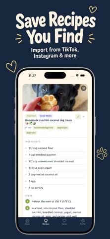 WellWhisker: Dog & Cat Recipes iPhone screenshot