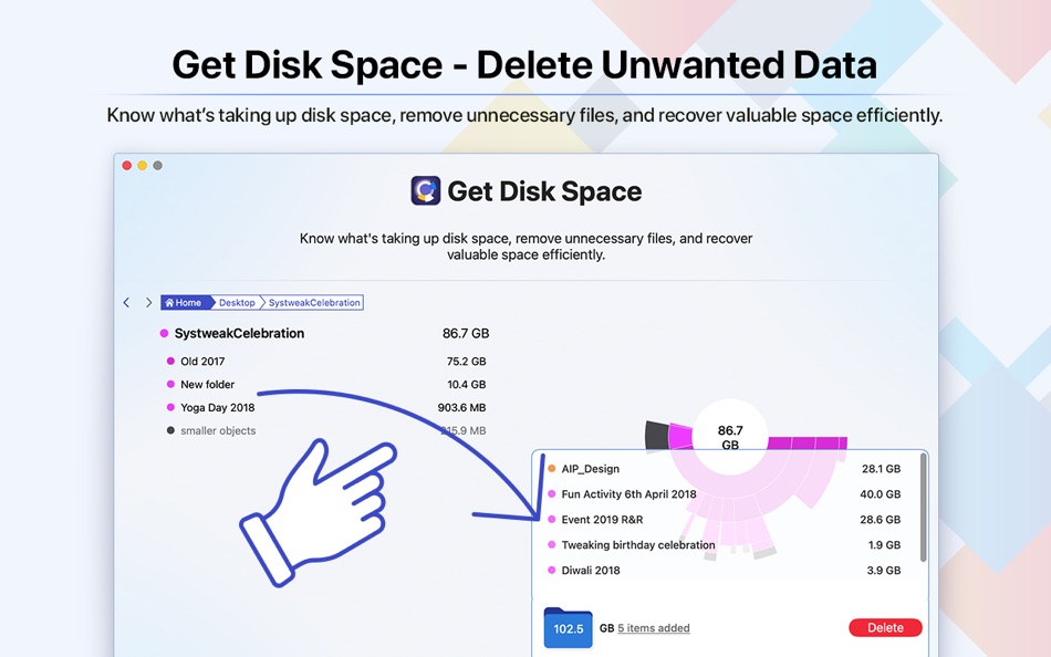 #7. Get Disk Space (macOS) Podle: Shrishail Rana
