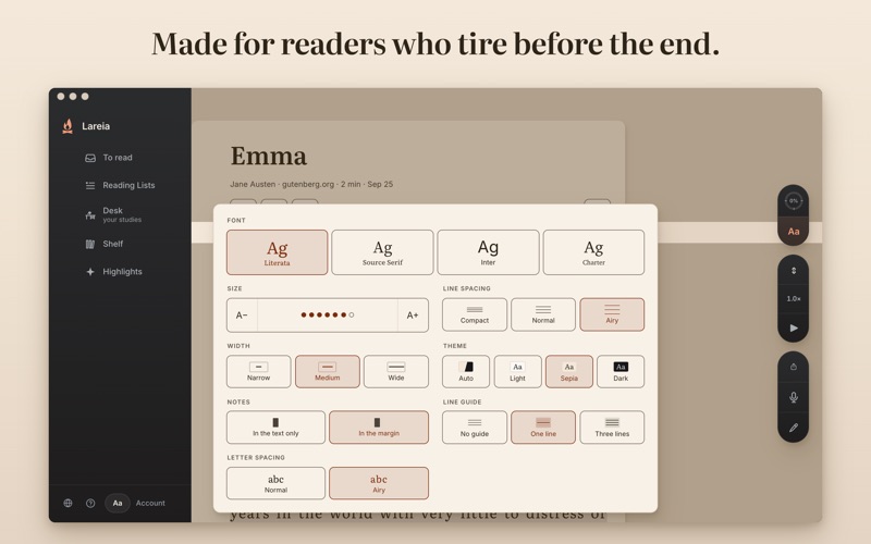 Lareia: Read, Listen & Study screenshot 3
