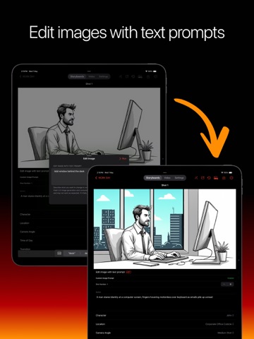 Storyboard Creator AI iPad screenshot