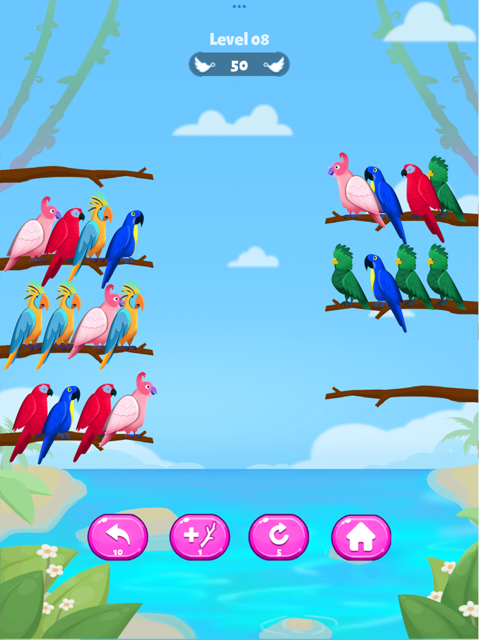 Bird Puzzle - Sorting Games