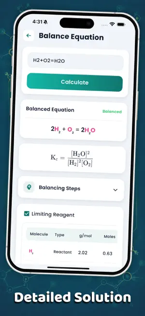 Chemistry Equation Solver screenshot 2