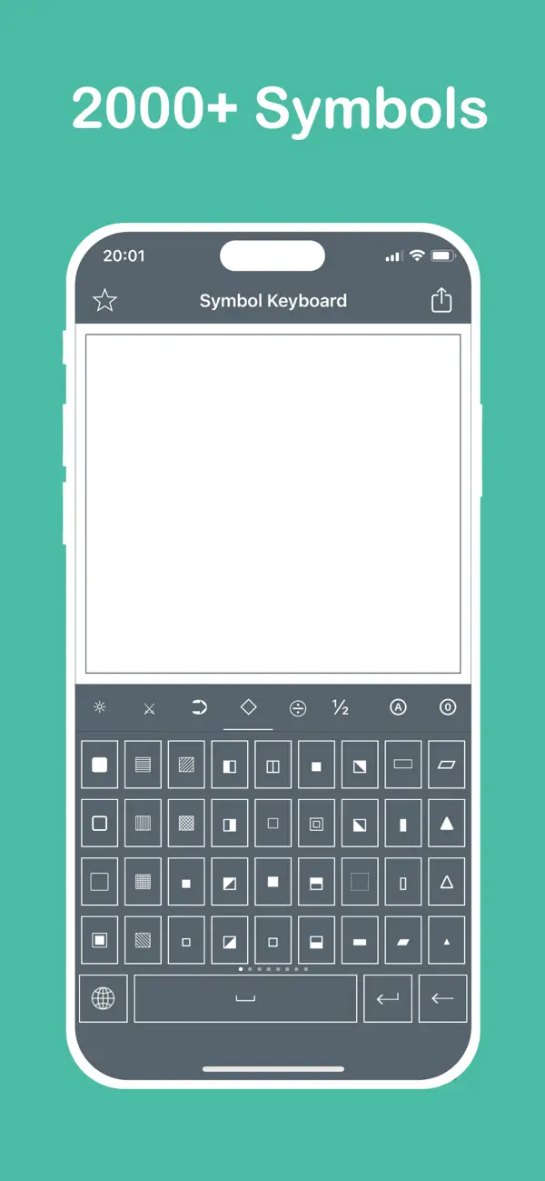 Screenshot #3 pour Symbol Keyboard - 2000+ Signs