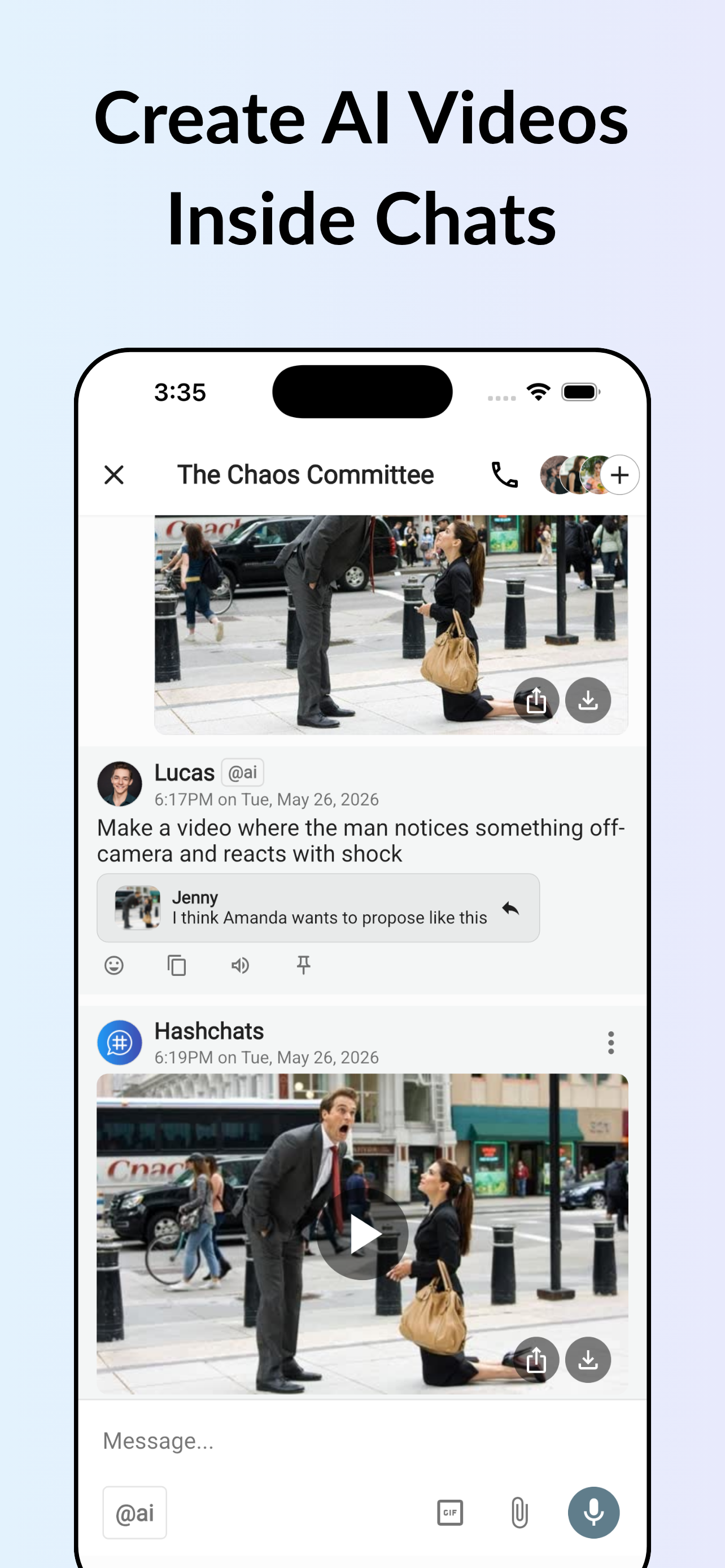 Hashchats - AI Group Messenger screenshot 3