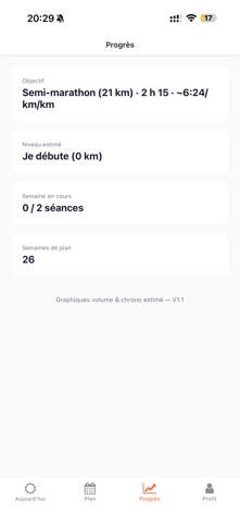 Mon Objectif Run iPhone screenshot